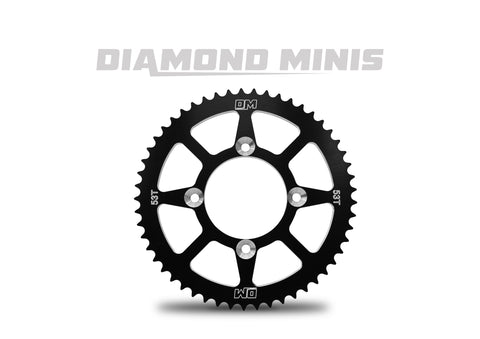 CRF125 Diamond minis 53T billet sprocket