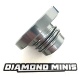 Diamond Minis Flush Finish Billet fuel cap